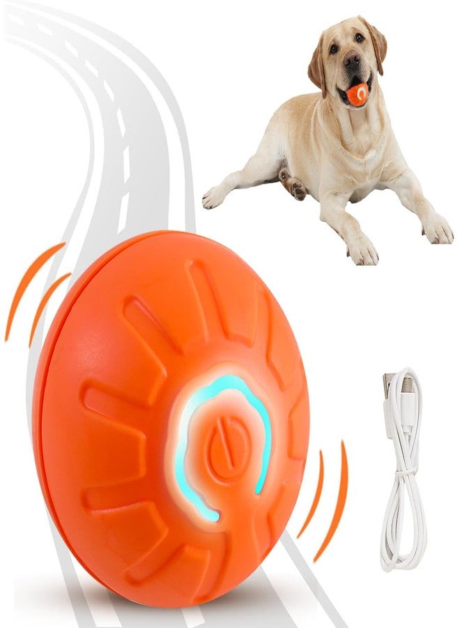 Qpets® Dog Ball, Dog Chew Toys, Rubber Toys for Dogs, Cool Lighting & Auto Bounce Interactive Dog Toys Ideal for Indoor and Outdoor (Small, with USB Cable) - Image 1